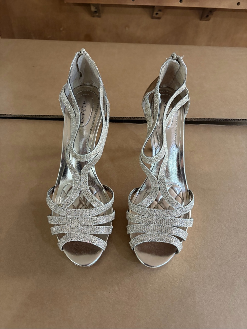 Alfani Gold Strappy High Heels